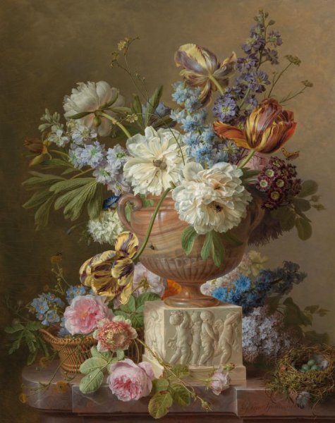 Gerard van Spaendonck, Bloemstilleven met albasten vaas
