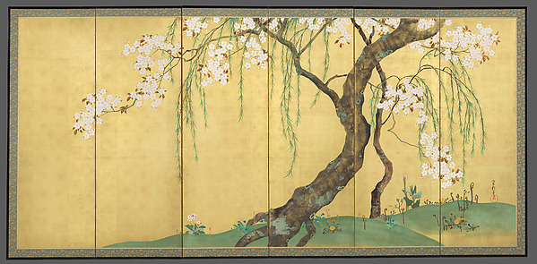 Sakai Hōitsu, Cherry and Maple Trees
