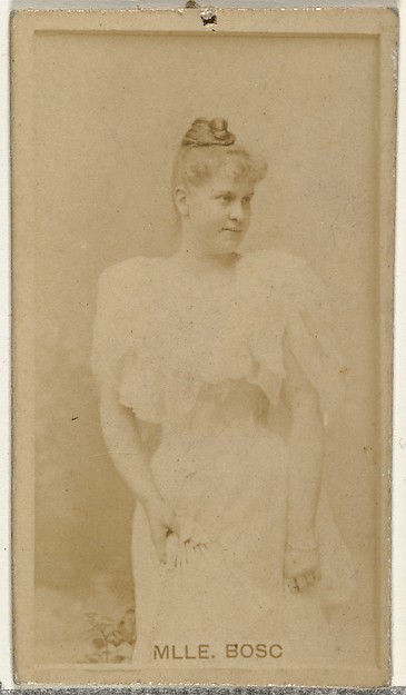 W. Duke, Sons & Co., Mlle. Bosc, from the Actors and Actresses series (N145-8) issued by Duke Sons & Co. to promote Duke Cigarettes