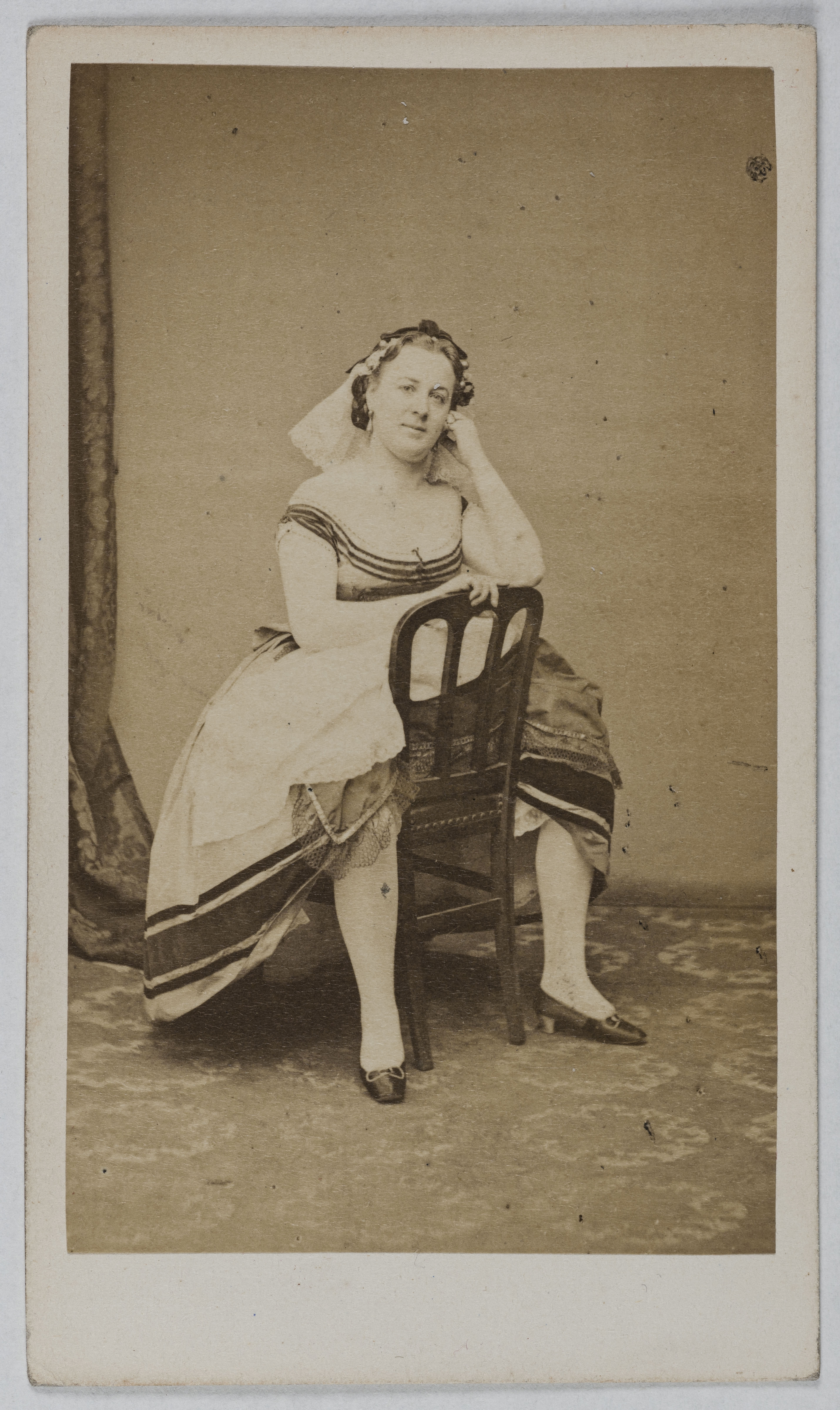 Anonyme, Portrait de Elluini Gabrielle, (épouse Vidal), (1849-?), (actrice)