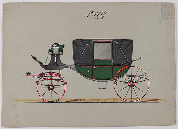 Brewster & Co., Design for Landau, No. 3819