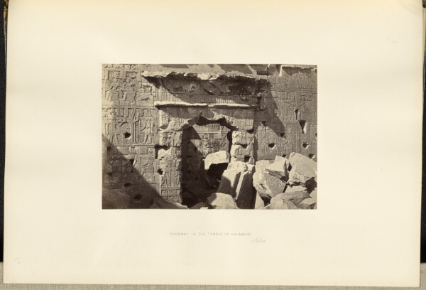 Francis Frith, Doorway in the Temple of Kalabshe, Nubia