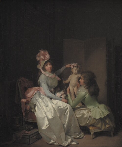 Louis-Léopold Boilly, Statuetten af Amor bekranses