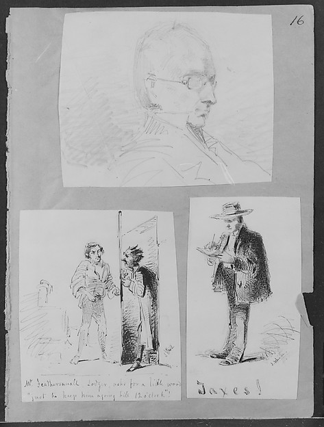 James McNeill Whistler, Taxes! (from Sketchbook)
