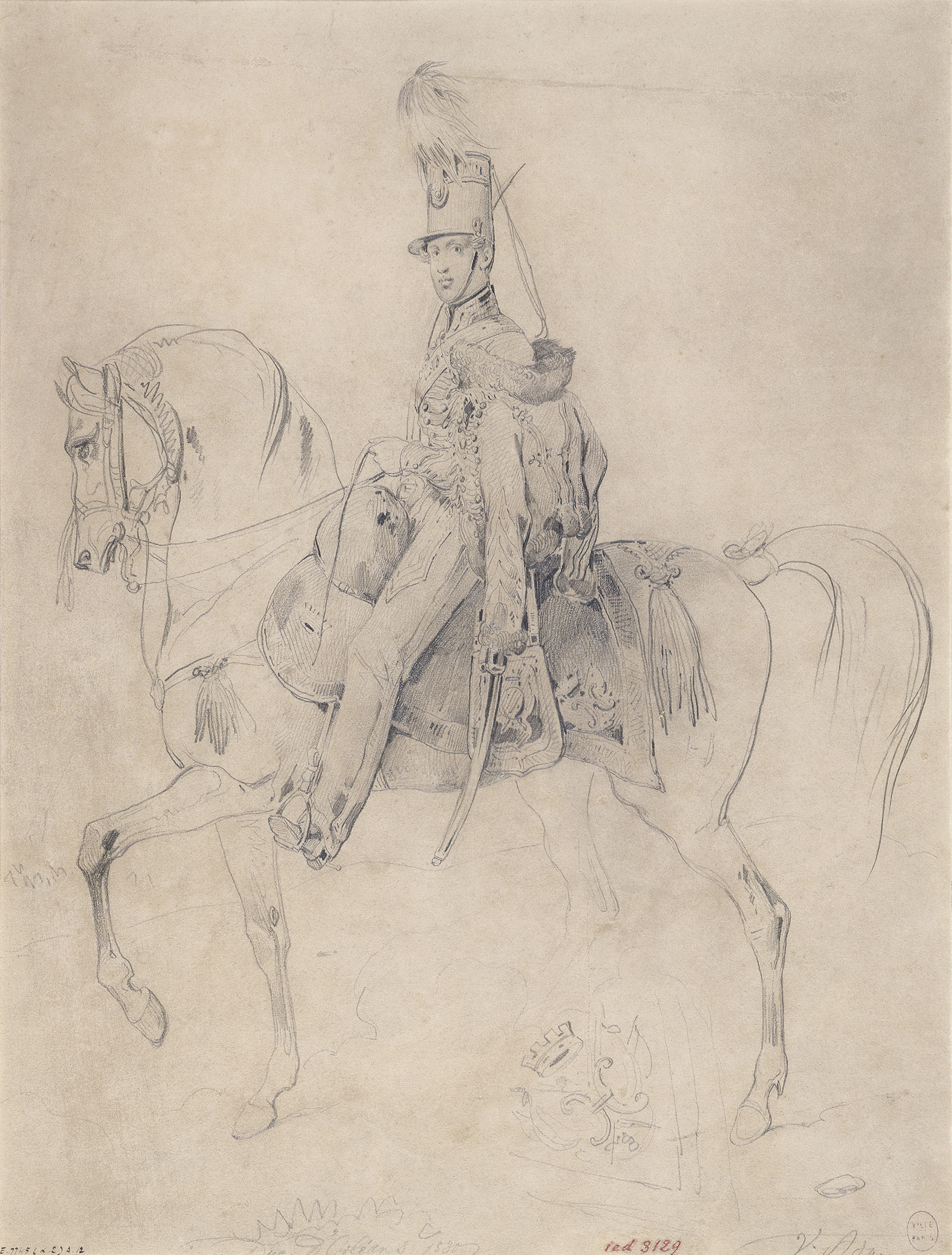 Victor Adam, Portrait du duc d'Orléans, Ferdinand-Philippe (1810-1842).