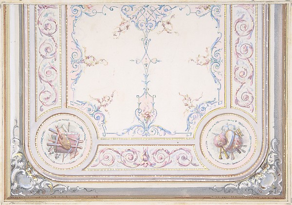 Jules-Edmond-Charles Lachaise, Design for Ceiling of the Duchess of Newcastle's Petit Salon, Hôtel Hope