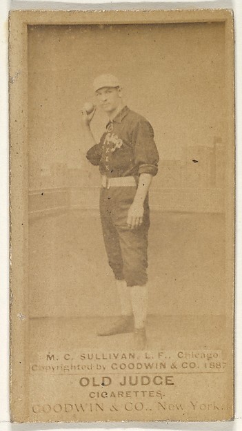 Goodwin & Company, Sullivan, Left Field, Chicago, from the Old Judge series (N172) for Old Judge Cigarettes