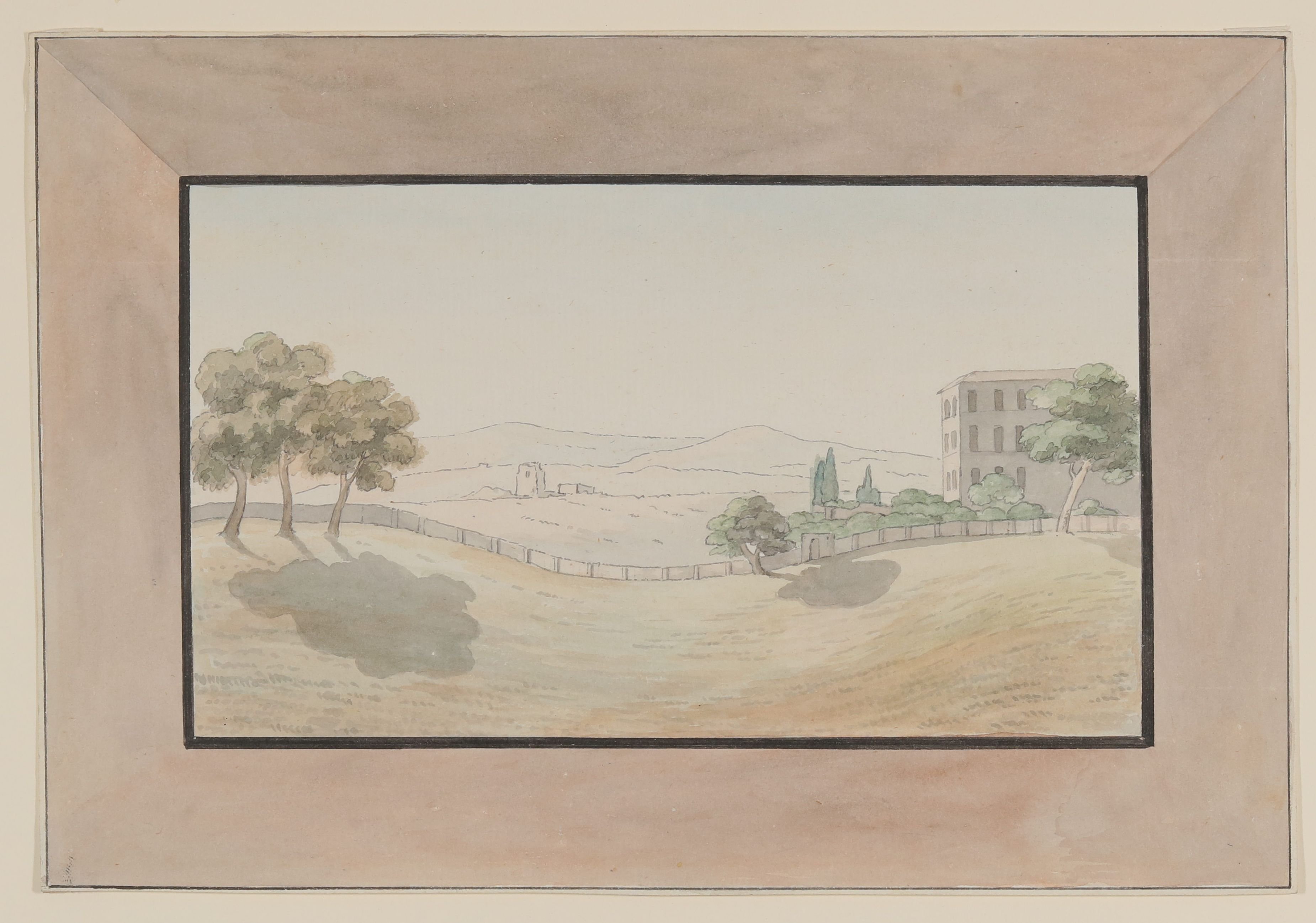 Gottlob Friedrich Konstantin von Stein, Blick aus der Villa Borghese