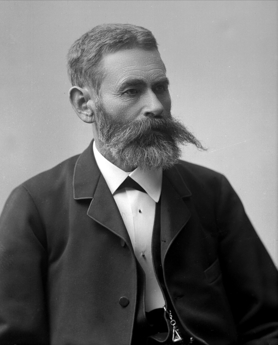 Gustav Borgen, Portrett, Jonas Smitt, født 20. mai 1836, fødested Nordre Land, Oppland, død 28. mars 1905, dødssted Kristiania. Landbruksdirektør.