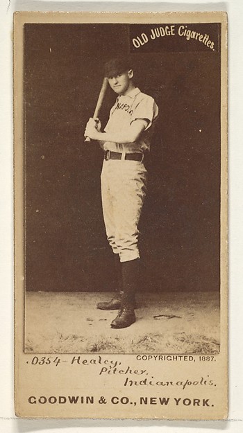Goodwin & Company, Healey, Pitcher, Indianapolis, from the Old Judge series (N172) for Old Judge Cigarettes