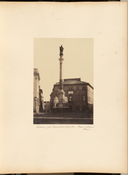 Unknown, [The Column of the Immaculate Conception]