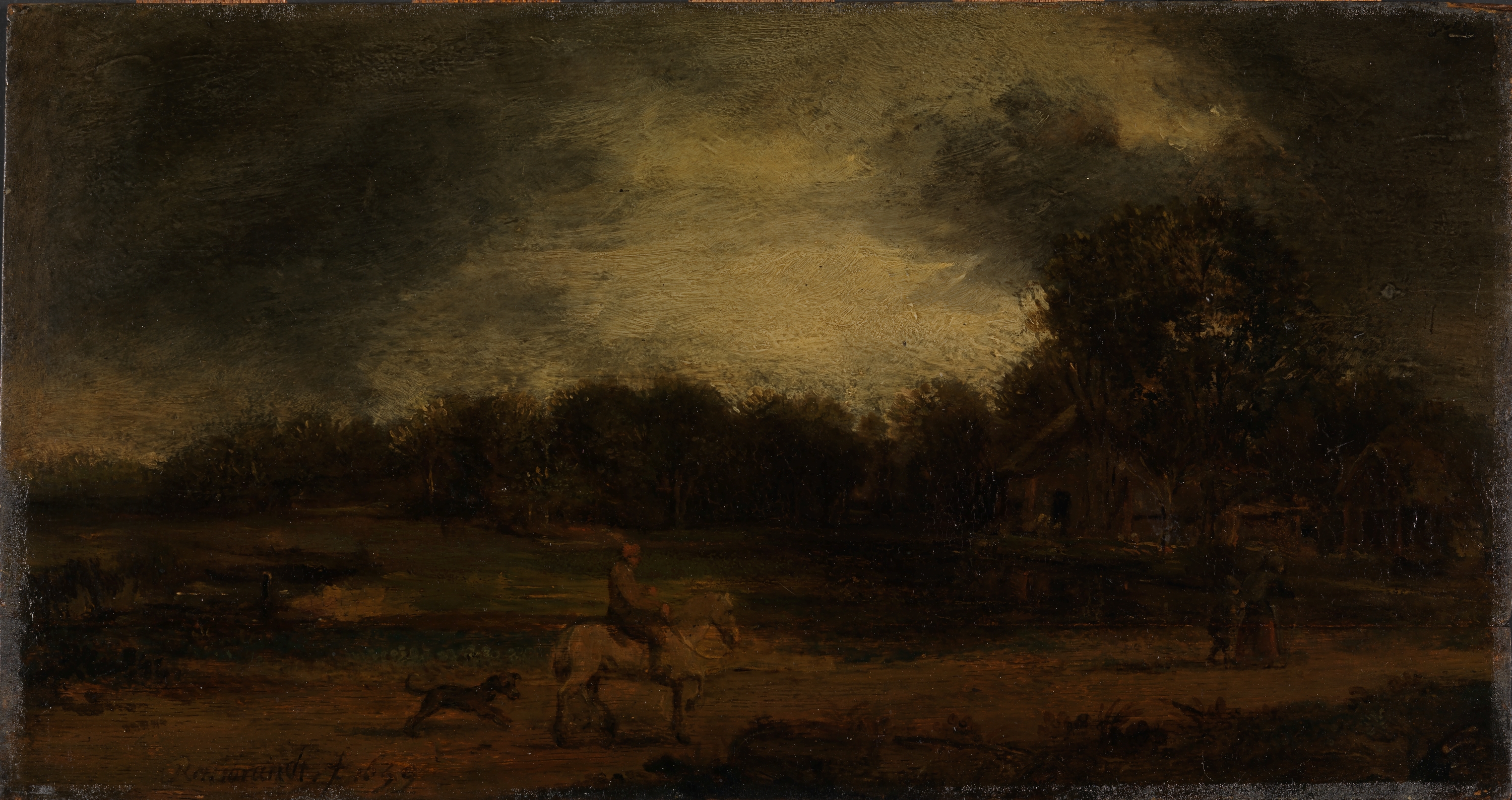 Rembrandt, Landscape with a Horseman