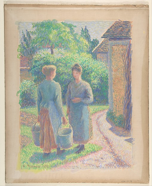 Camille Pissarro, Two Women in a Garden