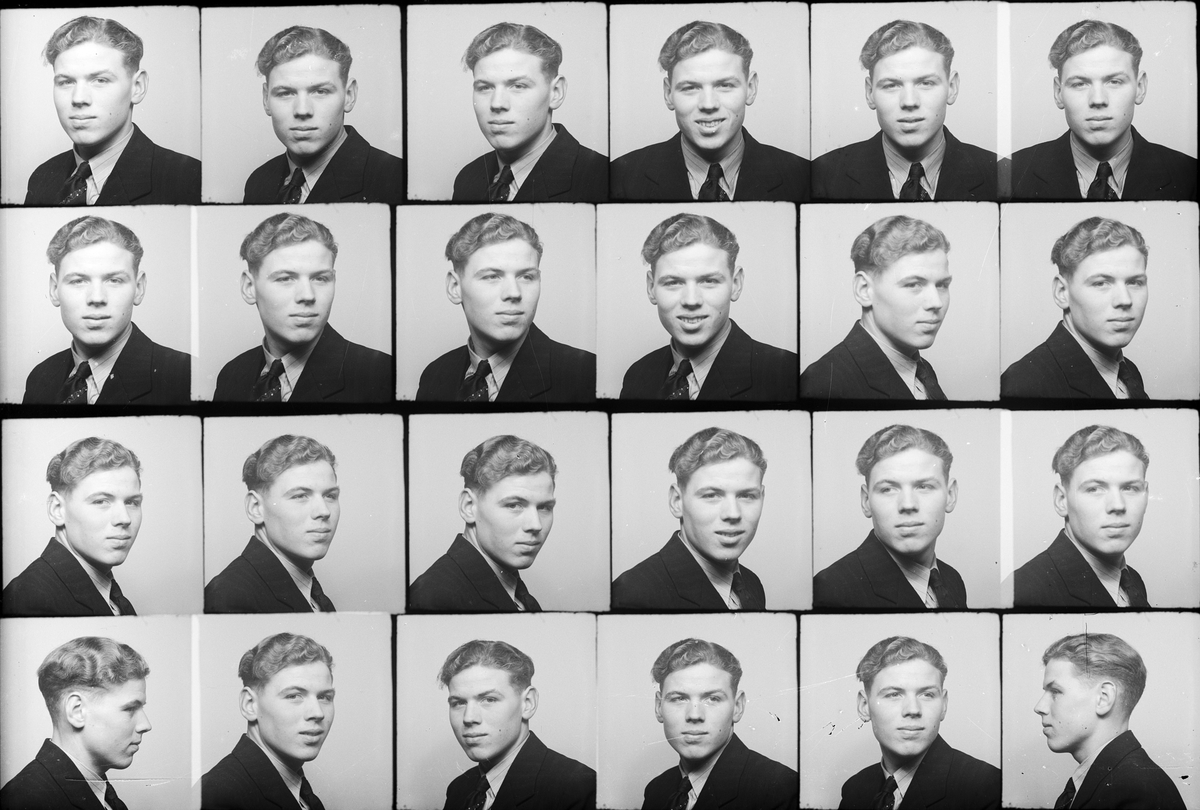 Skötsner-Edhlund, Ateljéporträtt - man, Östhammar, Uppland