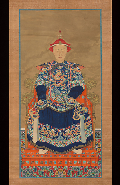 Unidentified artist, Portrait of Qianlong Emperor As a Young Man