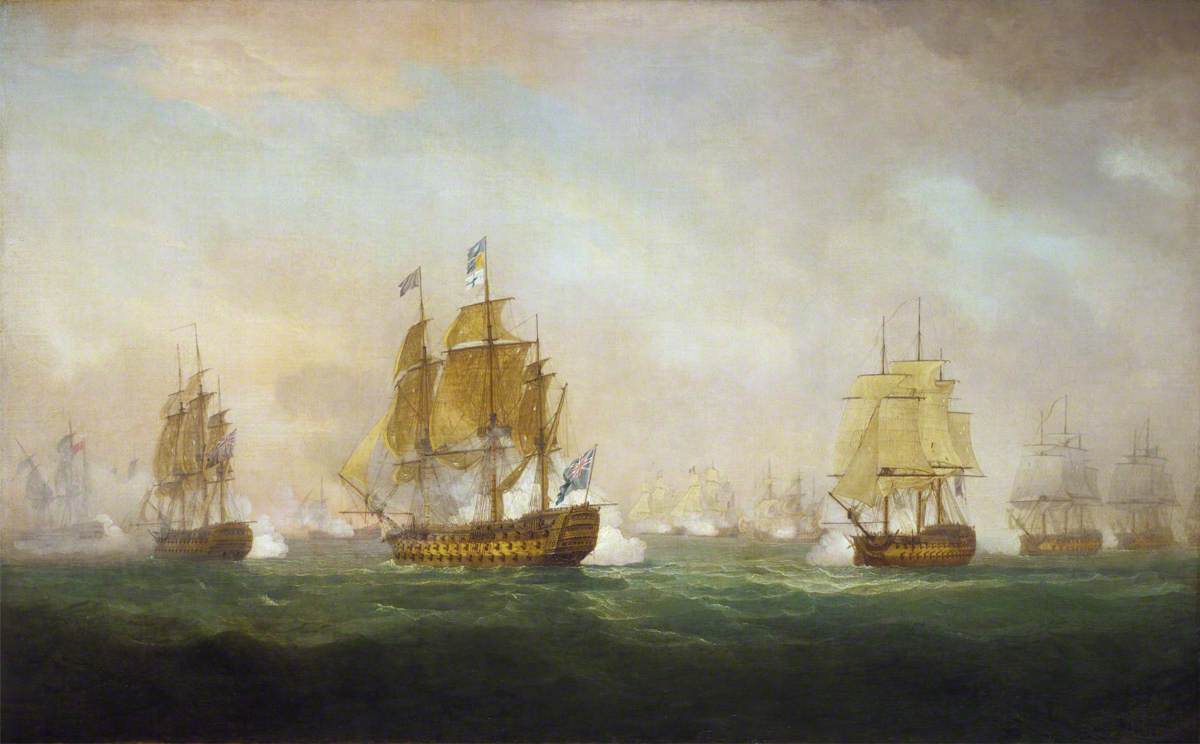 William Anderson, Admiral Sir Robert Calder's Action off Cape Finisterre, 23 July 1805