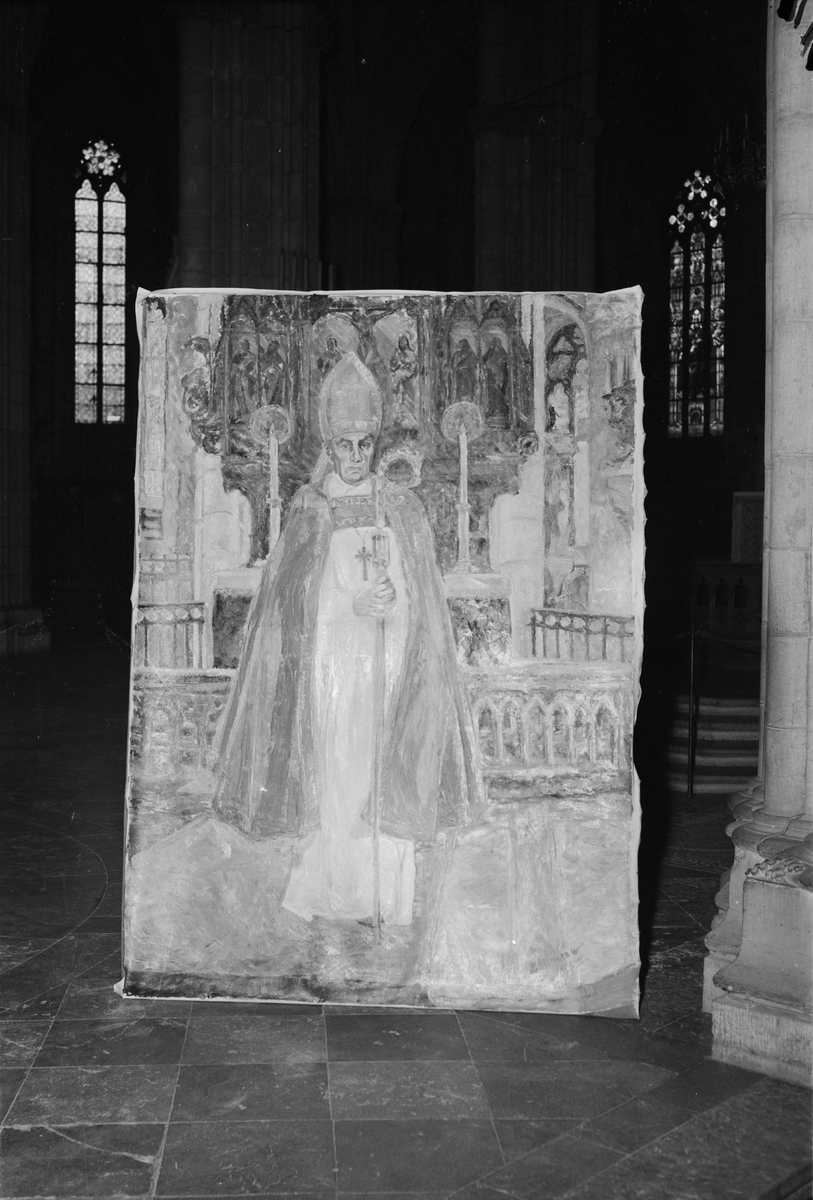 Uppsala-Bild, Painting by Archbishop Yngve Brilioth, Uppsala Cathedral 1952