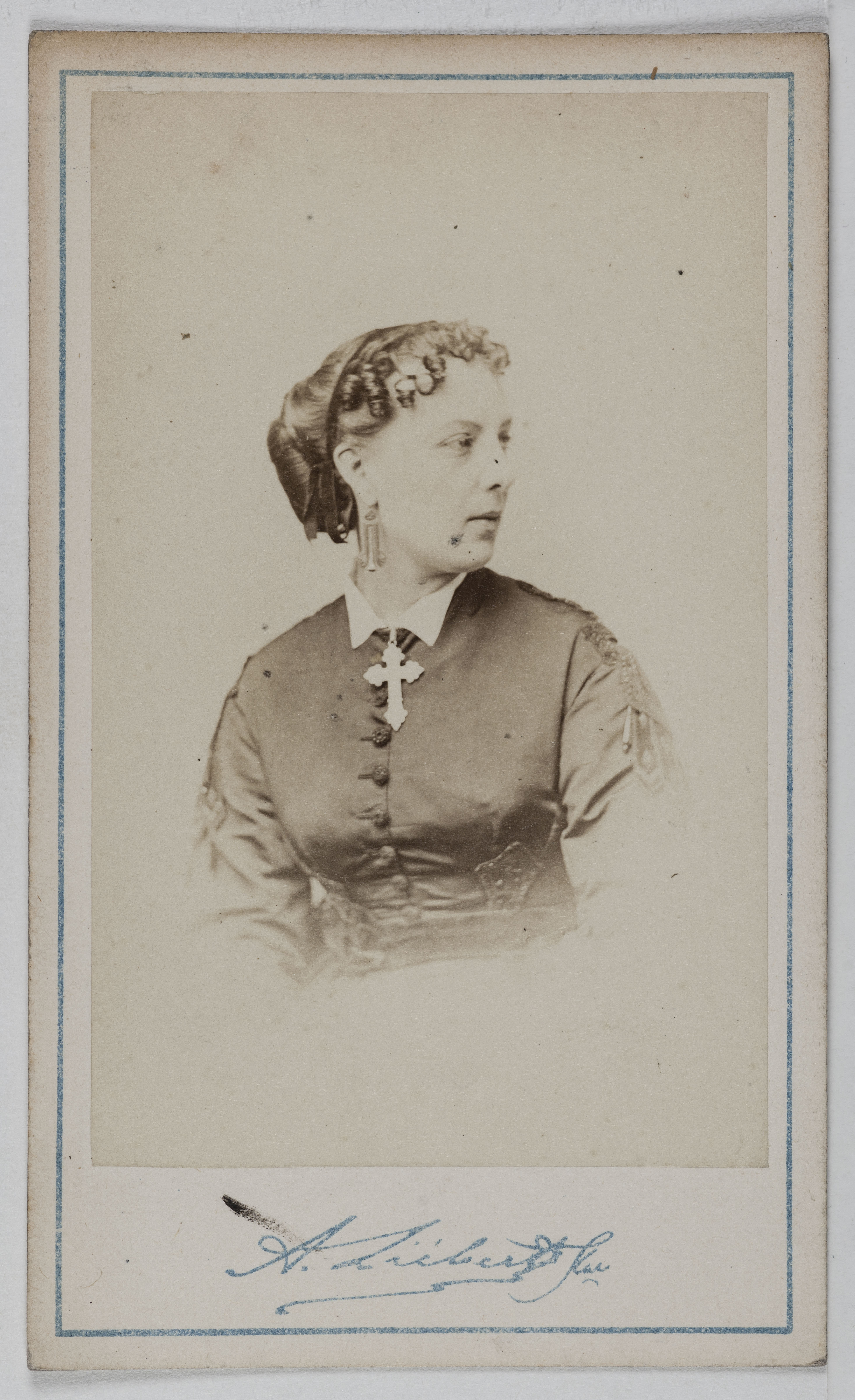 Alphonse Liébert, Portrait de Lloyd Marie, (Marie Emilie Jolly, dite), (ép. Georges Vibert), (1842-1897), (actrice)