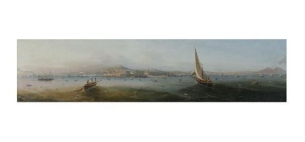 Unknown, A panoramic view of the Bay of Naples from the sea