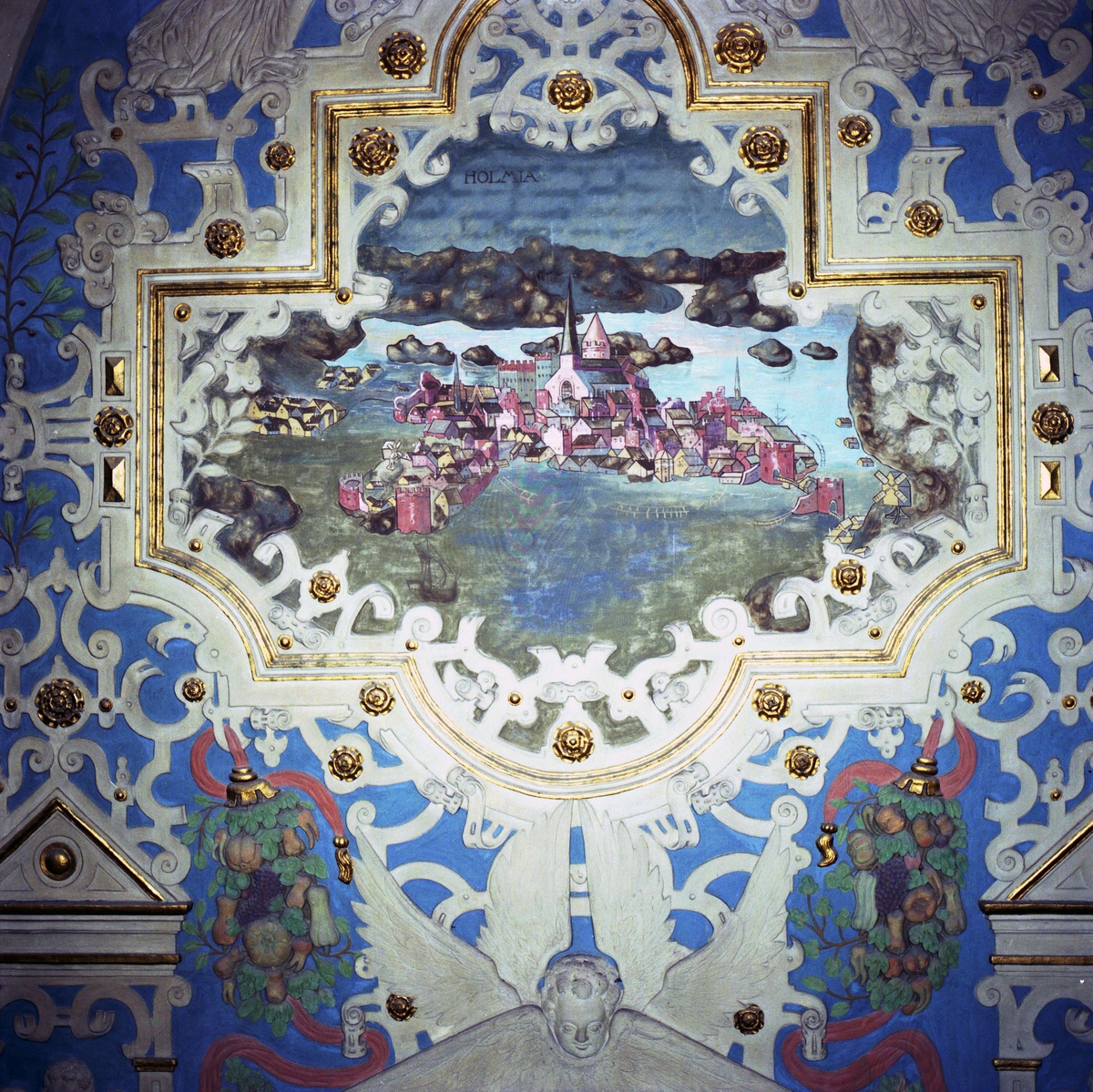 Tommy Arvidson, Kalkmålning i Jagellonska gravkoret, Uppsala domkyrka, Uppsala 1990-tal