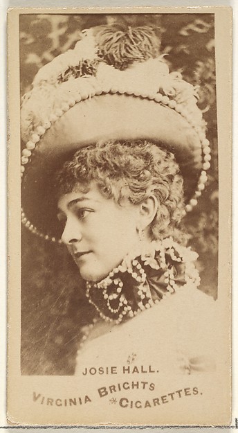 Allen & Ginter, Josie Hall, from the Actors and Actresses series (N45, Type 1) for Virginia Brights Cigarettes