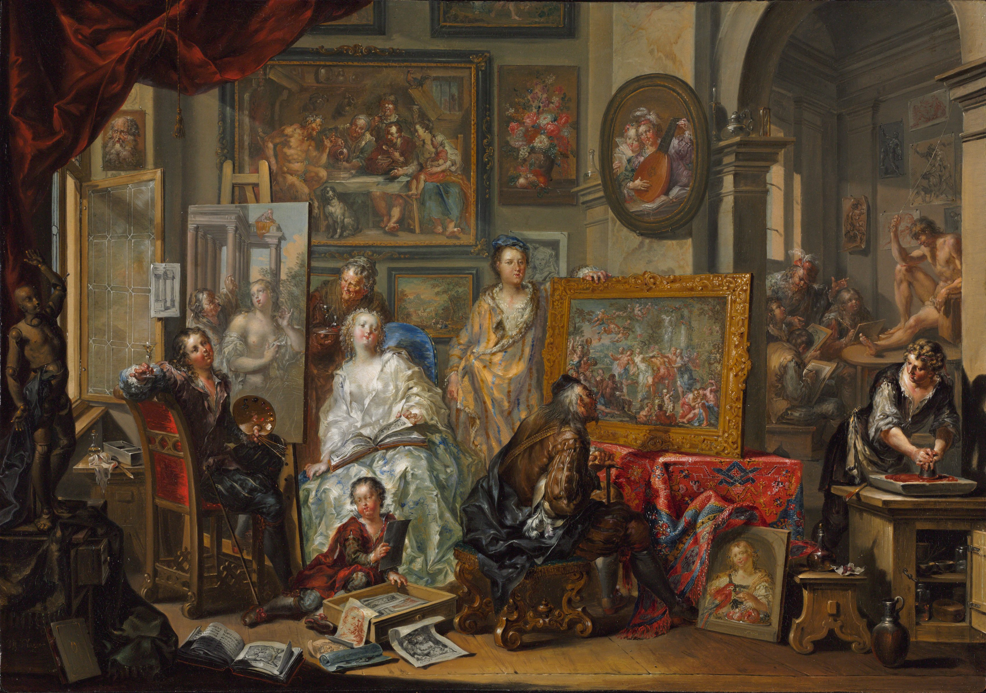 Johann Georg Platzer, The Artist's Studio