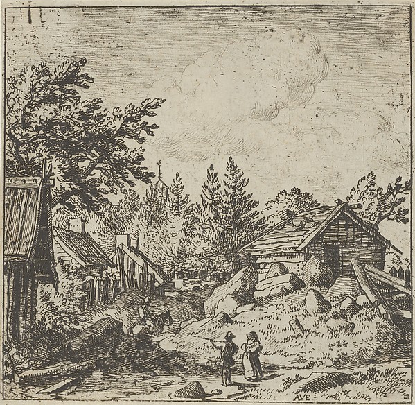 Allart van Everdingen, The Hamlet on the Montainous Ground