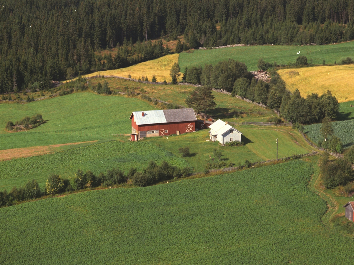 Widerøes Flyveselskap A/S, Flyfoto, Snekkersvea, Veldre, Ringsaker.