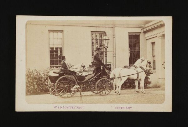 W. & D. Downey, Horses with carriage