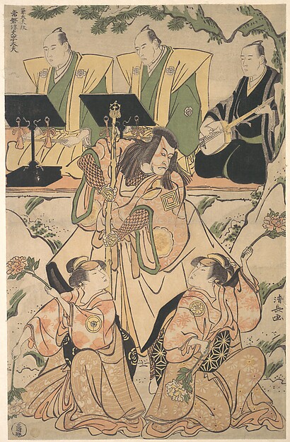 Torii Kiyonaga, Actors in a Shosa (Combination of Acting and Dancing) Performance