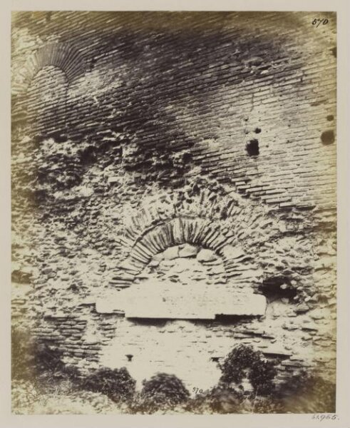 Parker, John Henry, Gates - Arch in the Interior of the Wall near the Porta Latina, perhaps a postern (?), or an Aqueduct (?)