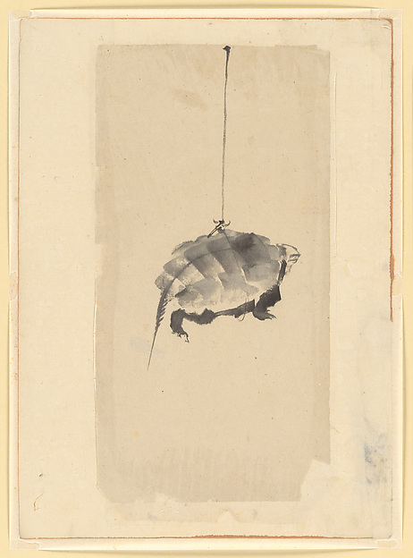 Katsushika Hokusai, Tortoise Suspended By String
