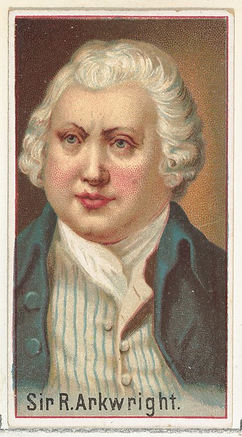 Allen & Ginter, Sir R. Arkwright, printer's sample for the World's Inventors souvenir album (A25) for Allen & Ginter Cigarettes