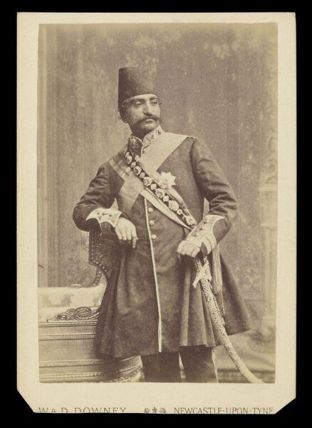 W. & D. Downey, Portrait of Naser al-Din Shah Qajar