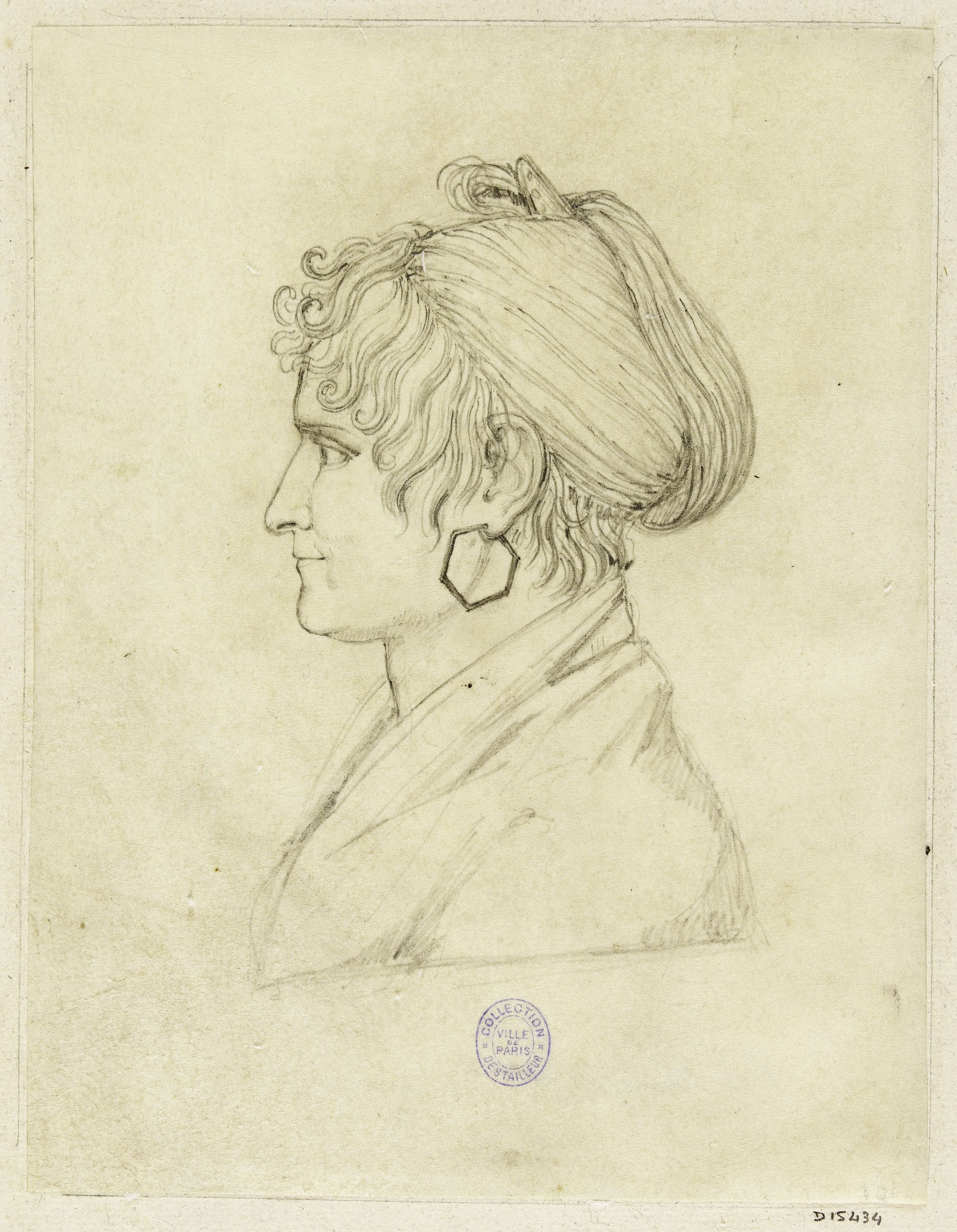 Anonyme, Portrait de Madame, Bonaparte, née Marie Laetitia Ramolio, femme de Charles Marie Bonaparte, s. d.