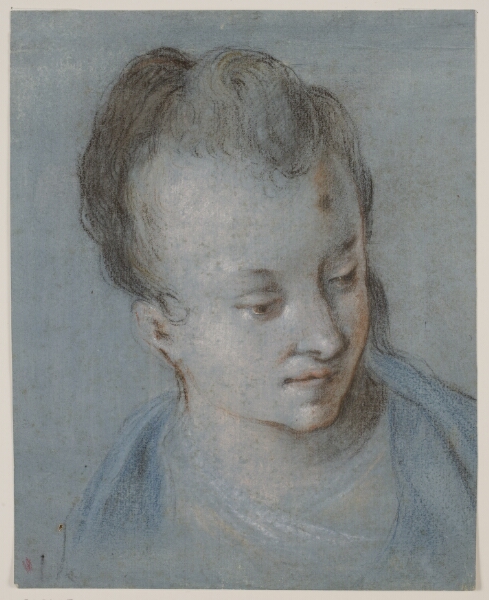 Rosalba Carriera, Et kvindehoved vendt mod højre