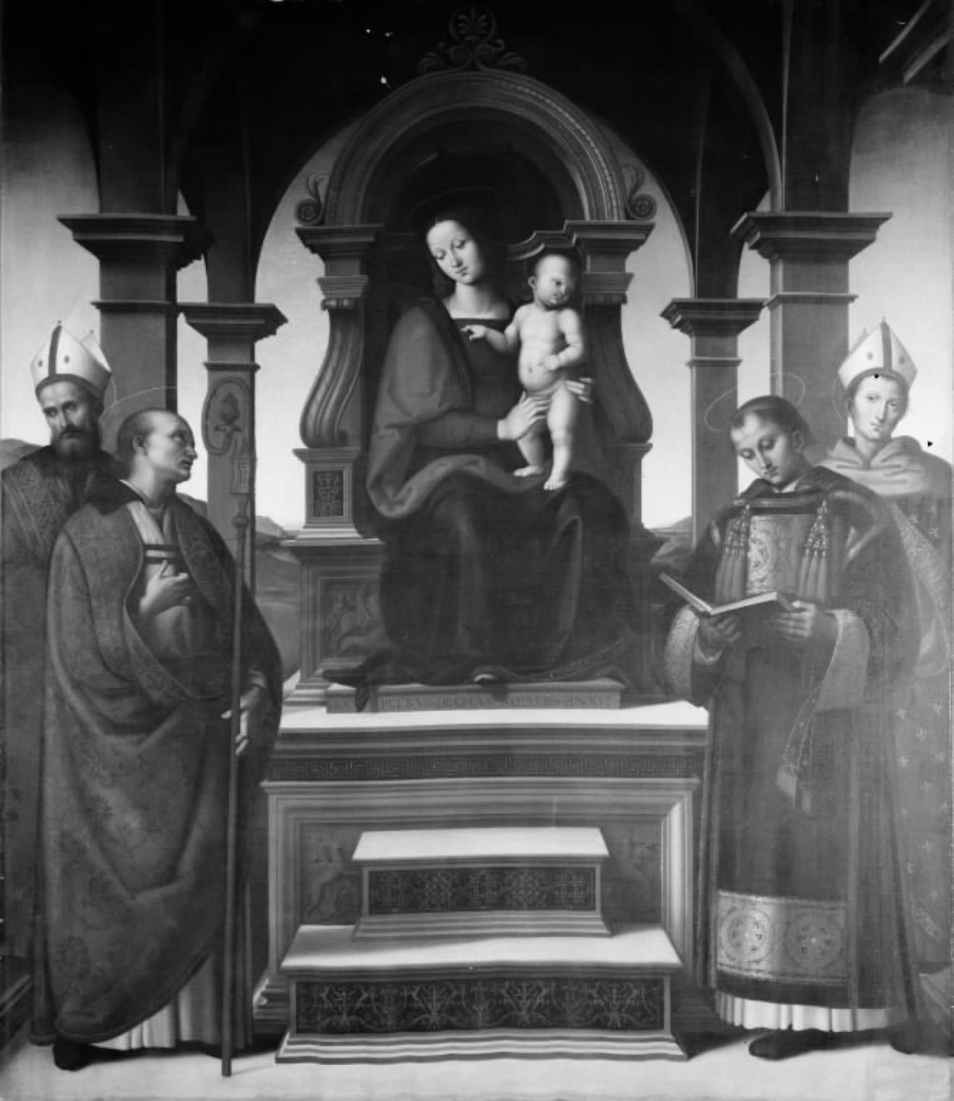 Albert Küchler, Madonna med barnet omgivet af fire helgener
