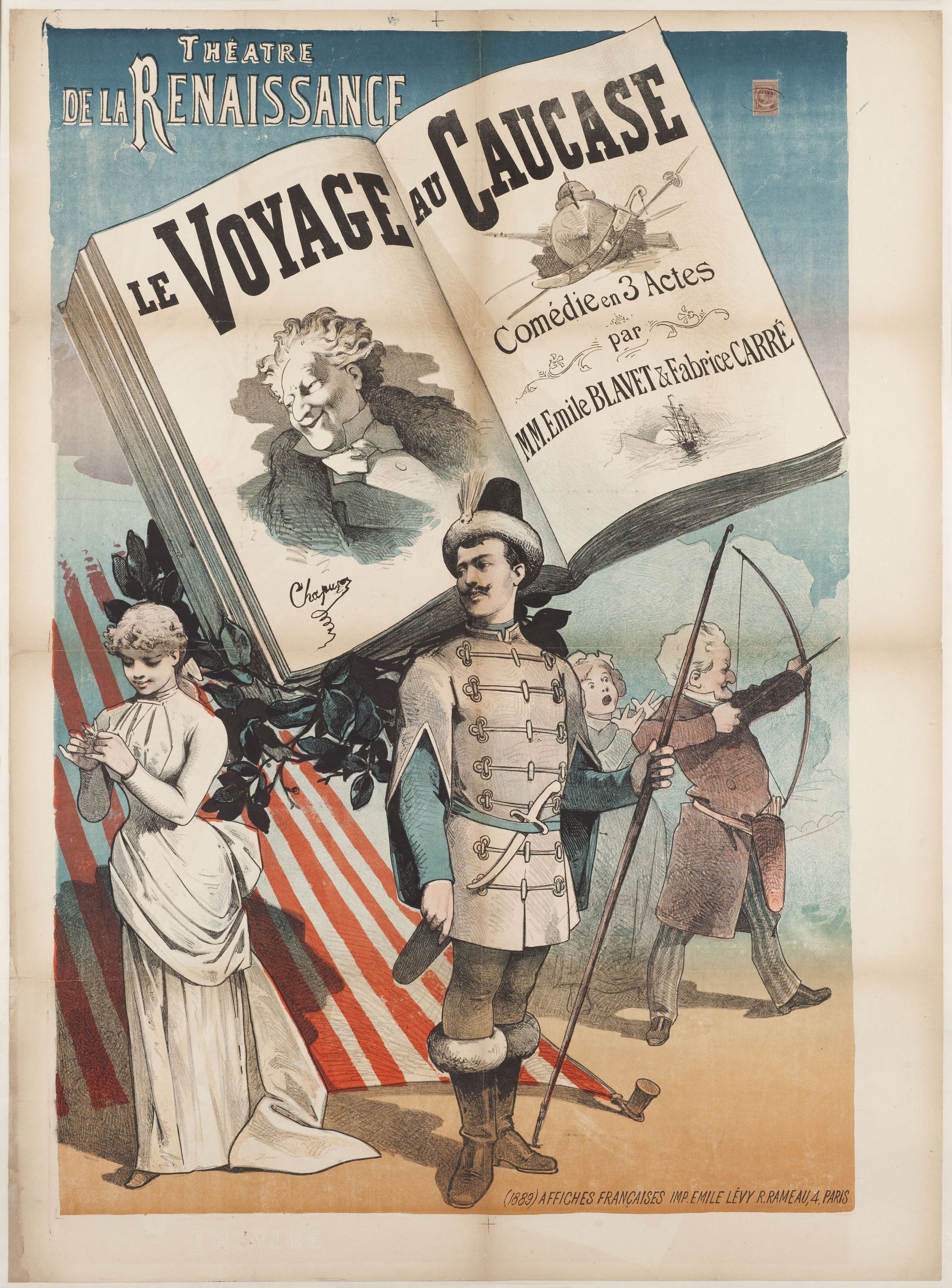 Anonyme, THEATRE/ DE LA RENAISSANCE/ LE VOYAGE AU CAUCASE/ Comédie en 3 Actes/ par/ MM. Emile BLAVET & Fabrice CARRE