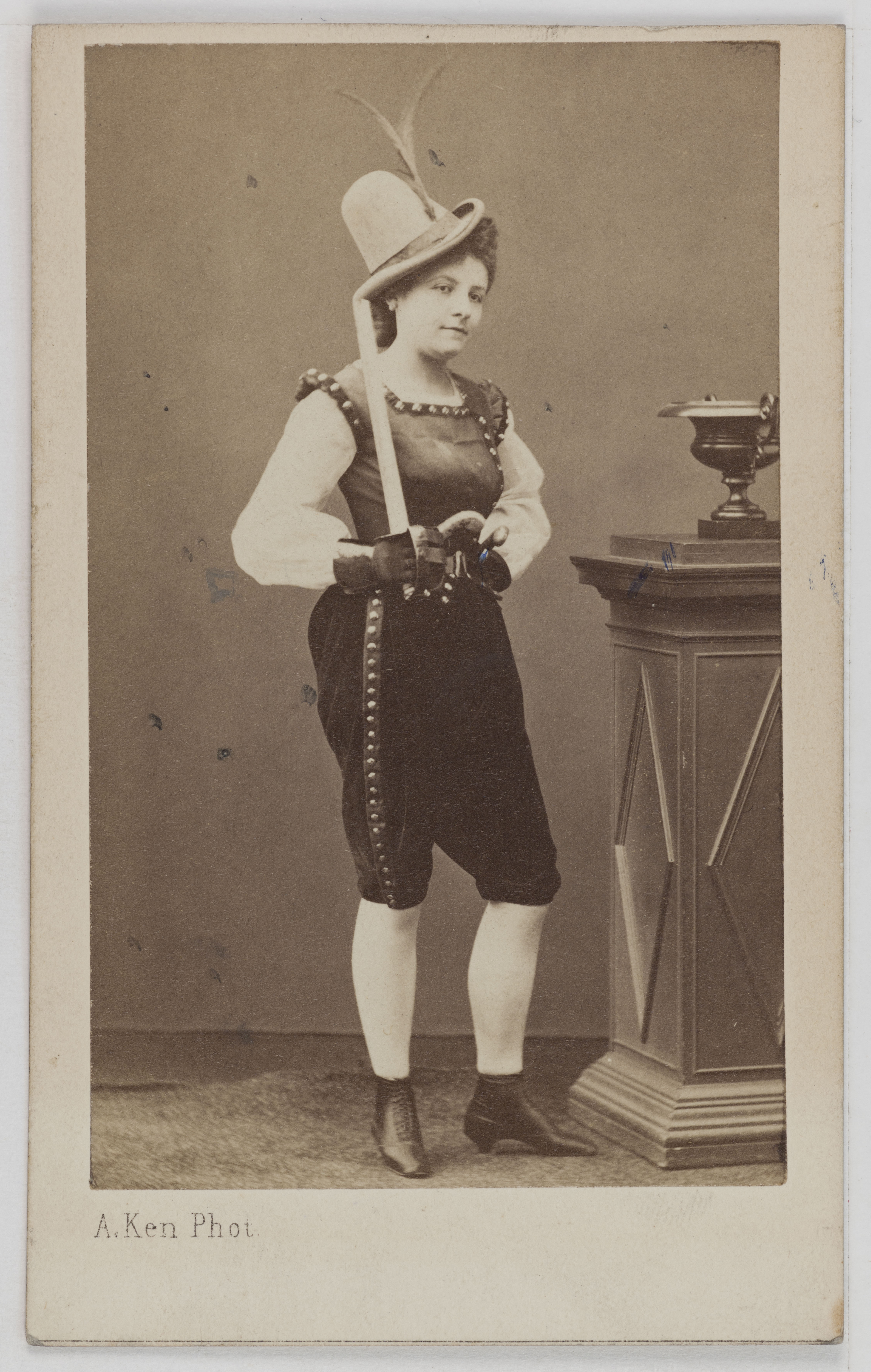 Alexandre Ken, Portrait de Zulma, actrice au Théâtre des Variétés.