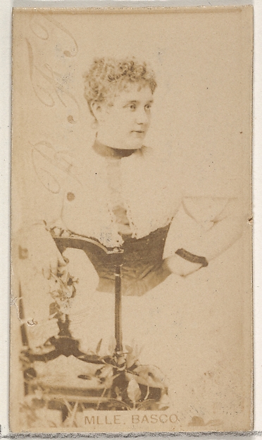 Allen & Ginter, Mlle. Basco, from the Actors and Actresses series (N45, Type 8) for Virginia Brights Cigarettes
