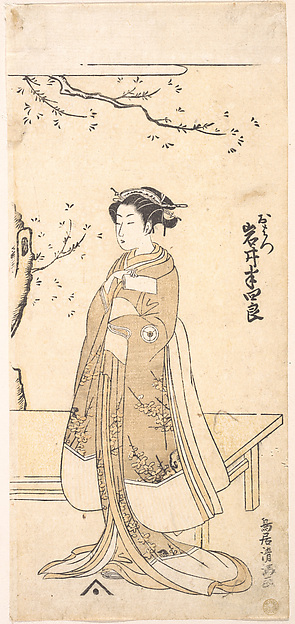 Torii Kiyomitsu, The Fourth Imai Hanshiro in the Role O Hatsu in "Sakaicho Soga Nendaiki"