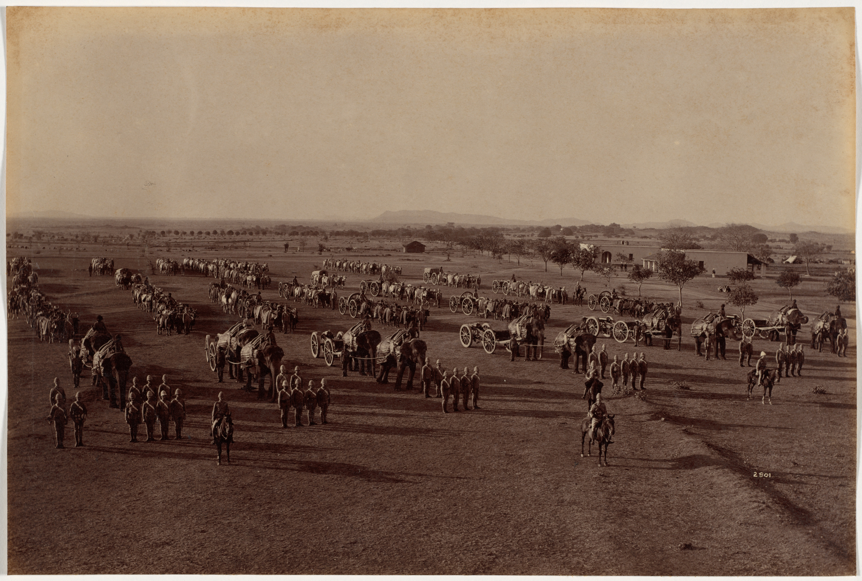 Raja Deen Dayal, Elephant Battery on Parade