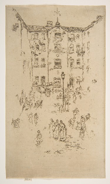 James McNeill Whistler, Courtyard, Brussels