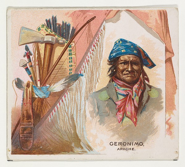 Allen & Ginter, Geronimo, Apache, from the American Indian Chiefs series (N36) for Allen & Ginter Cigarettes