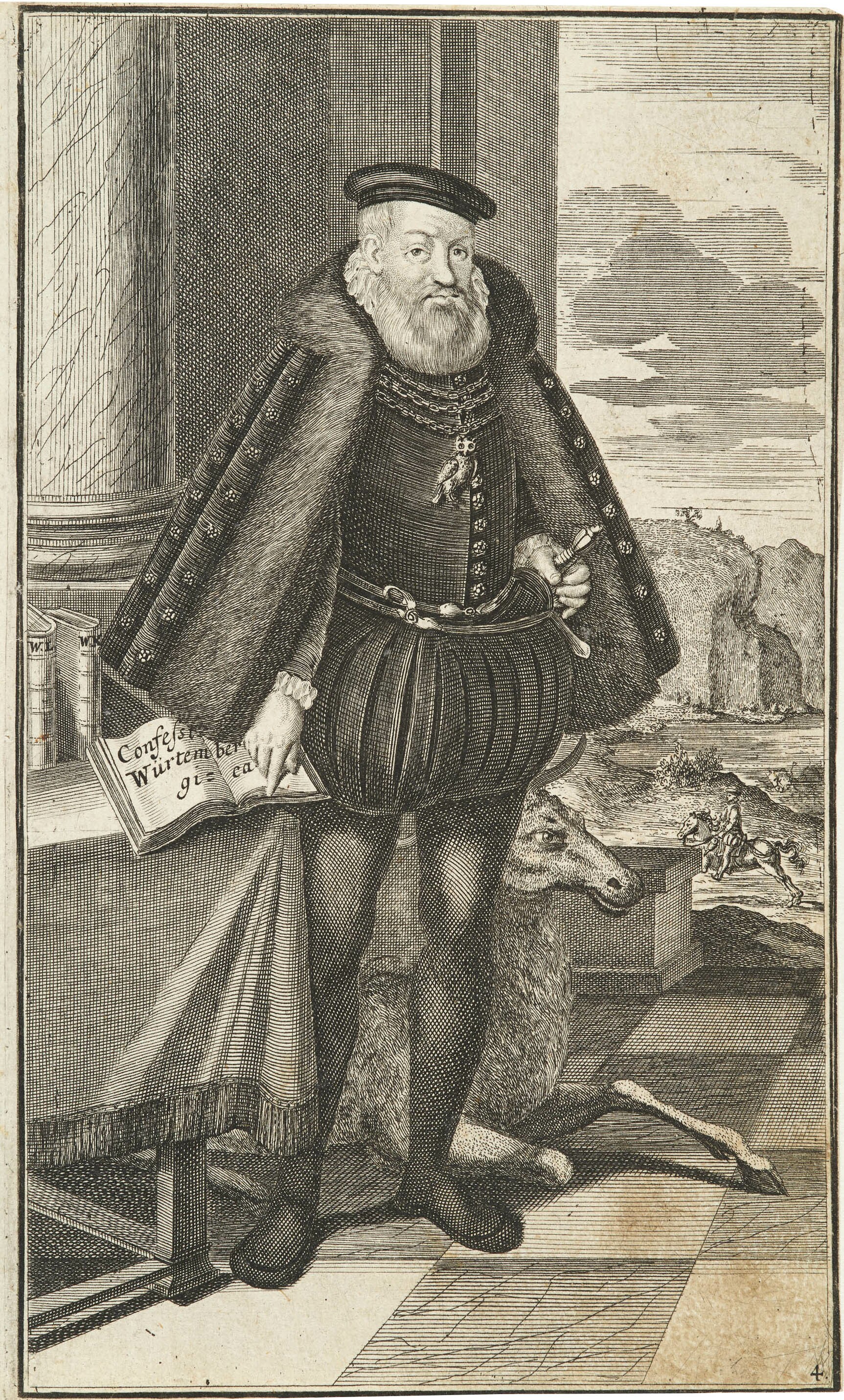 Andreas Matthäus Wolfgang, Bildnis Herzog Christoph von Württemberg