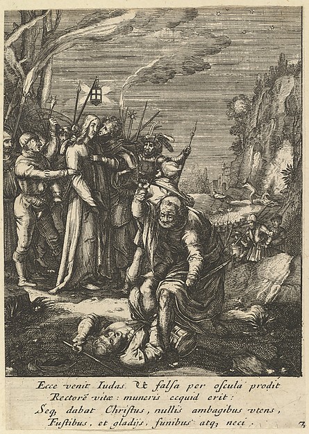 Nicolas Cochin, The Betrayal of Christ, from "The Passion of Christ"