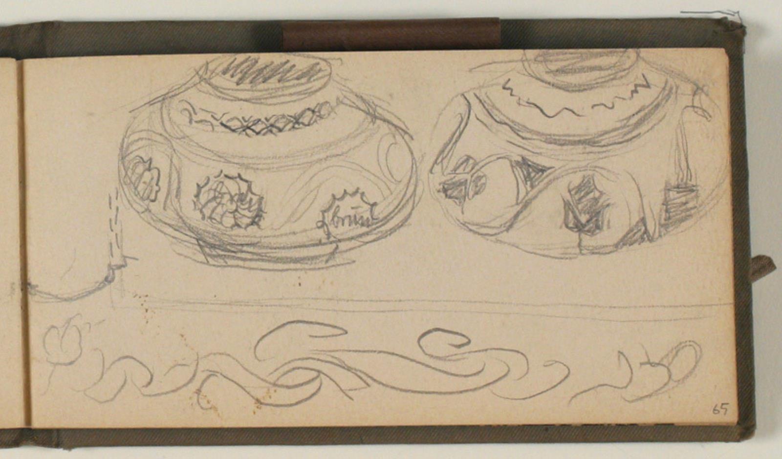 Niels Larsen Stevns, Studier af krukker, med farveangivelser