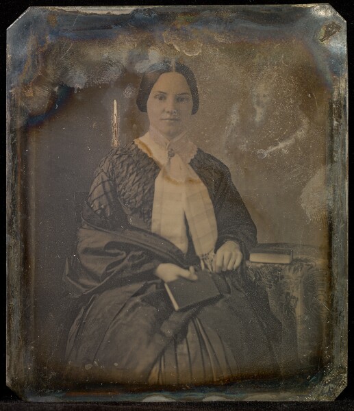 Jacob Byerly, [Portrait of a Seated Woman Holding a Book]