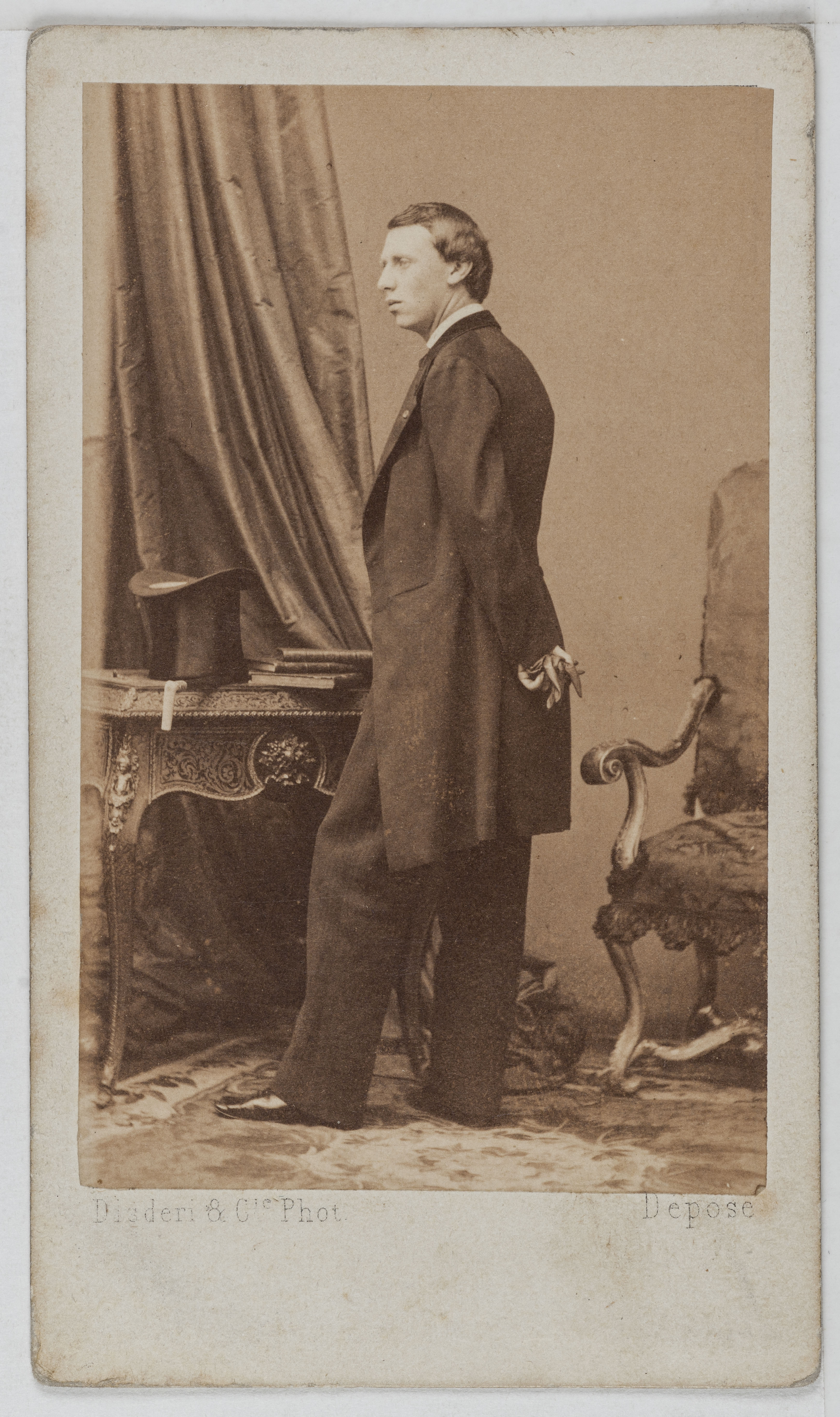 Disderi & Cie, Portrait du Prince d'Orange, dit Prince Citron, fils de Guillaume III de Hollande, héritier du trône.