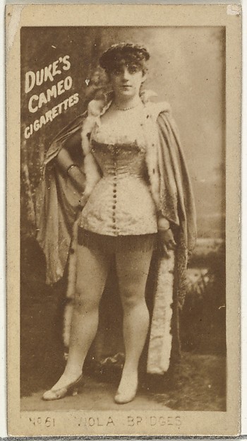 W. Duke, Sons & Co., Card Number 51, Viola Bridges, from the Actors and Actresses series (N145-4) issued by Duke Sons & Co. to promote Cameo Cigarettes